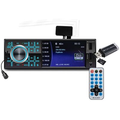 Autoradio Caliber RMD404DAB-BT 75W x 4 - DAB+ - Bluetooth - USB-SD-MP3-AUX-FM - Télécommande - 1-DIN Noir - Publicité Autoradio Caliber RMD404DAB-BT 75W x 4 - DAB+ - Bluetooth - USB-SD-MP3-AUX-FM - Télécommande - 1-DIN Noir - Publicité