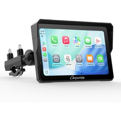 Carpuride W702 Autoradio 7Écran carplay moto Moto GPSCarPlay sans fil et Android Auto IP67 écran étanche NavigationBluetooth Noir - Publicité Carpuride W702 Autoradio 7Écran carplay moto Moto GPSCarPlay sans fil et Android Auto IP67 écran étanche NavigationBluetooth Noir - Publicité