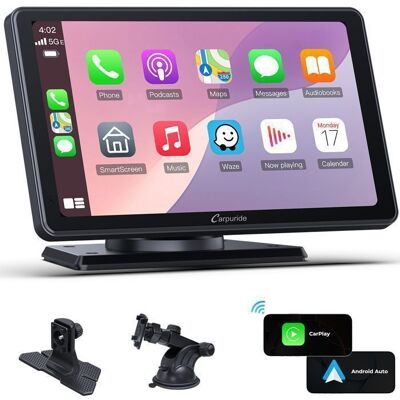 CARPURIDE V3 Autoradio 7 CarPlay sans fil et Android Auto écran tactile IPS Bluetooth Navigation Noir - Publicité CARPURIDE V3 Autoradio 7 CarPlay sans fil et Android Auto écran tactile IPS Bluetooth Navigation Noir - Publicité