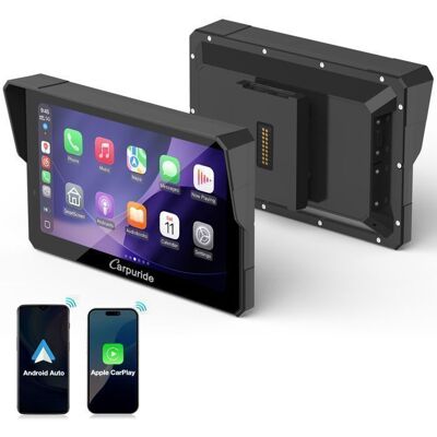 CARPURIDE Autoradio W502BS Pro 5” Moto Écran CarPlay &Android Auto avec BMW MotoÉcran tactile étanche IP67,Native Wonder Noir - Publicité CARPURIDE Autoradio W502BS Pro 5” Moto Écran CarPlay &Android Auto avec BMW MotoÉcran tactile étanche IP67,Native Wonder Noir - Publicité