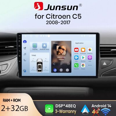 NOBRAND Junsun Autoradio GPS Navigation Android 14 pour Citroen C5 2008-2017 10 pouces HD 2+32GB CarPlay Android Auto WiFi Bluetooth - Publicité NOBRAND Junsun Autoradio GPS Navigation Android 14 pour Citroen C5 2008-2017 10 pouces HD 2+32GB CarPlay Android Auto WiFi Bluetooth - Publicité