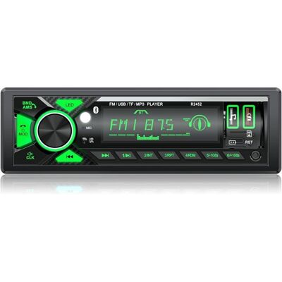 NOBRAND RDS Autoradio Bluetooth Port Charge Type-C FM/AM Poste Radio Voiture LED éclairage Autoradio 1 DIN Noir - Publicité NOBRAND RDS Autoradio Bluetooth Port Charge Type-C FM/AM Poste Radio Voiture LED éclairage Autoradio 1 DIN Noir - Publicité