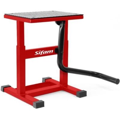 SIFAM Lève Moto Cross Rouge Hauteur de 29cm à 41cm Plateau 29cm x 23cm - 3662775918996 - Publicité SIFAM Lève Moto Cross Rouge Hauteur de 29cm à 41cm Plateau 29cm x 23cm - 3662775918996 - Publicité