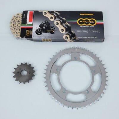 Kit chaîne Regina pour Moto Suzuki 1200 Gsf Bandit S N Abs 2006 Neuf Gris - Publicité Kit chaîne Regina pour Moto Suzuki 1200 Gsf Bandit S N Abs 2006 Neuf Gris - Publicité
