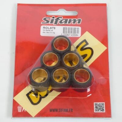 Galet rouleau de variateur Sifam pour Scooter Piaggio 125 X Evo - Etrier Ar 1 Axe 2007 à 2017 19x17 7.4Grs Neuf Noir - Publicité Galet rouleau de variateur Sifam pour Scooter Piaggio 125 X Evo - Etrier Ar 1 Axe 2007 à 2017 19x17 7.4Grs Neuf Noir - Publicité