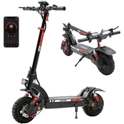 Trottinette Électrique Pliable iScooter GX3pro 50 KM/H - 54.6V17.5AH - Autonomie 60km - Moteur 1500w - Pneu 11 Pour Tout-Terrain Noir - Publicité Trottinette Électrique Pliable iScooter GX3pro 50 KM/H - 54.6V17.5AH - Autonomie 60km - Moteur 1500w - Pneu 11 Pour Tout-Terrain Noir - Publicité