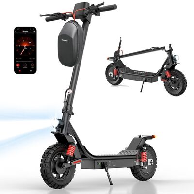 ISCOOTER Trottinette Électrique Pliable i10pro - Autonomie 60km Vitesse 45km/h Batterie 15Ah Pneus 10 Moteur 800W 4 Modes avec Scooter APP Noir - Publicité ISCOOTER Trottinette Électrique Pliable i10pro - Autonomie 60km Vitesse 45km/h Batterie 15Ah Pneus 10 Moteur 800W 4 Modes avec Scooter APP Noir - Publicité