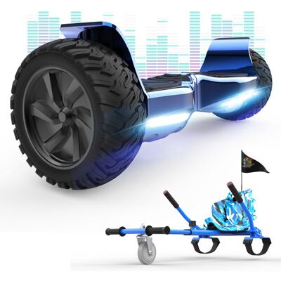 Hoverboard RCB 8.5 Pouces Scooter électrique Tout Terrain Gyropode Hummer Bluetooth LED + Hoverkart Karting Réglable Bleu Bleu - Publicité Hoverboard RCB 8.5 Pouces Scooter électrique Tout Terrain Gyropode Hummer Bluetooth LED + Hoverkart Karting Réglable Bleu Bleu - Publicité