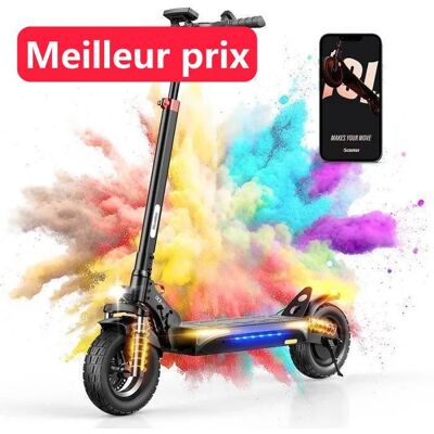 Trottinette Électrique iScooter A3 Pliable Pour Adulte-10Avec APP 4 Vitesses -Moteur 800W-Autonomie 30-40km- Batterie 48V 10Ah Noir - Publicité Trottinette Électrique iScooter A3 Pliable Pour Adulte-10Avec APP 4 Vitesses -Moteur 800W-Autonomie 30-40km- Batterie 48V 10Ah Noir - Publicité