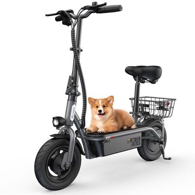 Trottinette Électrique avec Siège iScooter SC-E2 500W -Autonomie 25-30km -36V7.8Ah -10-Gris Gris - Publicité Trottinette Électrique avec Siège iScooter SC-E2 500W -Autonomie 25-30km -36V7.8Ah -10-Gris Gris - Publicité