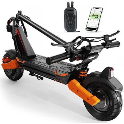 ISINWHEEL Trottinette Électrique GT1 DUAL 10 pour Adultes Pliable Autonomie 40km Moteur 800W*2 Batterie 48V13Ah Noir Scooter Noir - Publicité ISINWHEEL Trottinette Électrique GT1 DUAL 10 pour Adultes Pliable Autonomie 40km Moteur 800W*2 Batterie 48V13Ah Noir Scooter Noir - Publicité