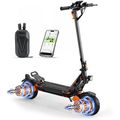 ISINWHEEL Trottinette Électrique GT1 DUAL 10 pour Adultes Pliable Autonomie 40km Moteur 800W*2 Batterie 48V13Ah Noir Scooter Noir - Publicité ISINWHEEL Trottinette Électrique GT1 DUAL 10 pour Adultes Pliable Autonomie 40km Moteur 800W*2 Batterie 48V13Ah Noir Scooter Noir - Publicité