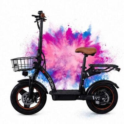 Trottinette électrique GELEIPU C14 - Moteur Puissant 500W Batterie longue Durée 48V17.5Ah Roues 14 Cadre en Fer - Noir Noir - Publicité Trottinette électrique GELEIPU C14 - Moteur Puissant 500W Batterie longue Durée 48V17.5Ah Roues 14 Cadre en Fer - Noir Noir - Publicité