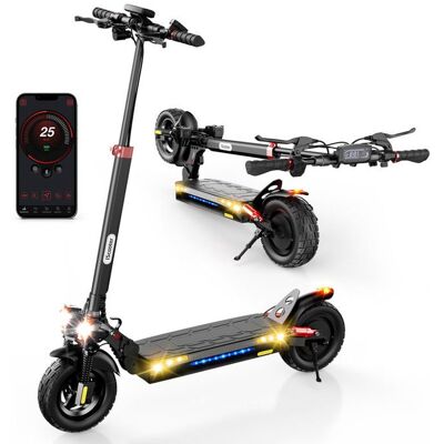 Trottinette Electrique iScooter ix4 Pour Adulte 150kg Puissante 800W 10 avec APP 48V15 Ah Autonomie Maxi 45 Km Noir - Publicité Trottinette Electrique iScooter ix4 Pour Adulte 150kg Puissante 800W 10 avec APP 48V15 Ah Autonomie Maxi 45 Km Noir - Publicité