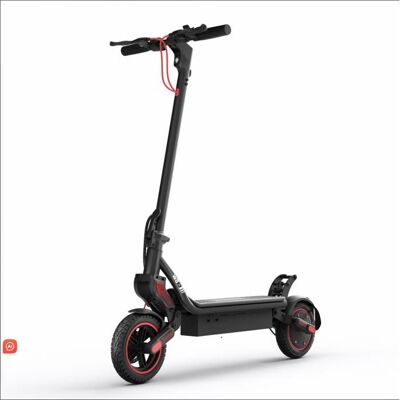 iScooter W8 Electric Scooter 500W 40km/h 48V 10.4Ah 40km Range 9.3 Off-Road Tires 21kg Foldable 120kg Noir - Publicité iScooter W8 Electric Scooter 500W 40km/h 48V 10.4Ah 40km Range 9.3 Off-Road Tires 21kg Foldable 120kg Noir - Publicité
