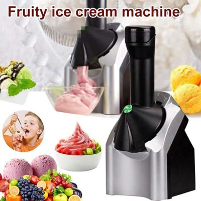 QINGQUE - Sorveteira elétrica de frutas - Noir Argent - 220V - Ice Cream Maker - Publicité QINGQUE - Sorveteira elétrica de frutas - Noir Argent - 220V - Ice Cream Maker - Publicité