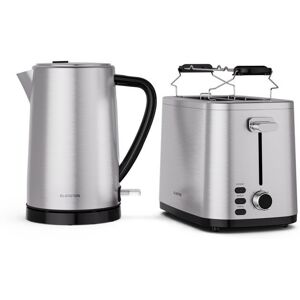 Klarstein Verosteel Pack Ensemble Grille-pain Bouilloire Électrique Set petit déjeuner Acier Inoxydable Gris - Publicité Klarstein Verosteel Pack Ensemble Grille-pain Bouilloire Électrique Set petit déjeuner Acier Inoxydable Gris - Publicité
