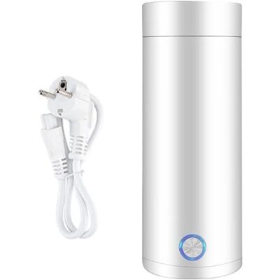 TANDE Mini Bouilloire et Mini Thermos Bouilloire électrique portable Bouilloire portable électrique de voyage Blanc - Publicité TANDE Mini Bouilloire et Mini Thermos Bouilloire électrique portable Bouilloire portable électrique de voyage Blanc - Publicité