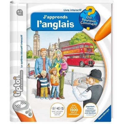 tiptoi® Livre interactif Japprends langlais 4 ans 13099003 Ravensburger Orange - Publicité tiptoi® Livre interactif Japprends langlais 4 ans 13099003 Ravensburger Orange - Publicité