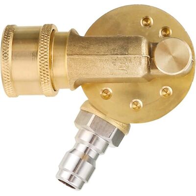 AIMOONSA Coupleur pivotant 1/4 pour nettoyeur haute pression 4500 PSI - laiton/inox rotation 240° - Publicité AIMOONSA Coupleur pivotant 1/4 pour nettoyeur haute pression 4500 PSI - laiton/inox rotation 240° - Publicité