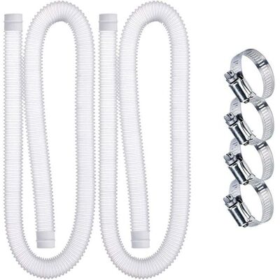 AIMOONSA Tuyau de remplacement 125 (32 cm) pour pompe filtre piscine - 2 pièces 99 cm polyéthylène - Publicité AIMOONSA Tuyau de remplacement 125 (32 cm) pour pompe filtre piscine - 2 pièces 99 cm polyéthylène - Publicité