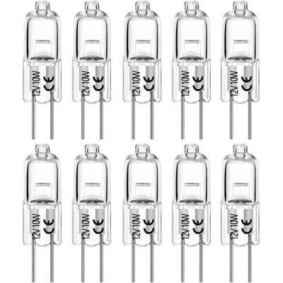 Ampoule halogène G4 - AIMOONSA - T3 JC - 10W 12V - 2700K CRI100 - Pack 10 dimmable Blanc - Publicité Ampoule halogène G4 - AIMOONSA - T3 JC - 10W 12V - 2700K CRI100 - Pack 10 dimmable Blanc - Publicité