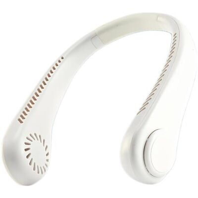 Ventilateur Tour de Cou Portable Blanc Rotatif 360° Toucher Doux Charge Rapide Refroidissement Puissant Silencieux Usage VITDIPY Blanc - Publicité Ventilateur Tour de Cou Portable Blanc Rotatif 360° Toucher Doux Charge Rapide Refroidissement Puissant Silencieux Usage VITDIPY Blanc - Publicité
