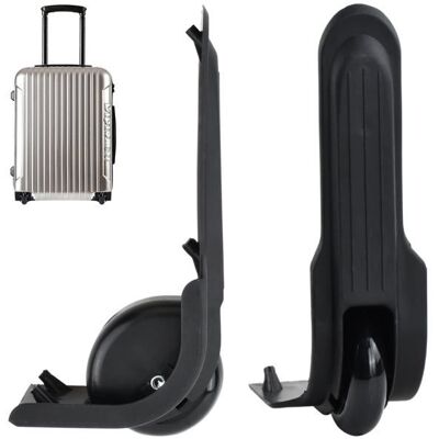 Roulette valise universelle - Lot 2 - Accessoires roues de rechange pour valise coque rigide et souple - Argent VoltPulse Noir - Publicité Roulette valise universelle - Lot 2 - Accessoires roues de rechange pour valise coque rigide et souple - Argent VoltPulse Noir - Publicité