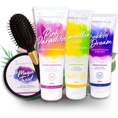 Coffret Hair Dream Pack Les Secrets De Loly (Magic Twist 250 ml + Bubble Dream 250ml + Pink Paradise 250 ml + Smoothie Ananas 250 - Publicité Coffret Hair Dream Pack Les Secrets De Loly (Magic Twist 250 ml + Bubble Dream 250ml + Pink Paradise 250 ml + Smoothie Ananas 250 - Publicité