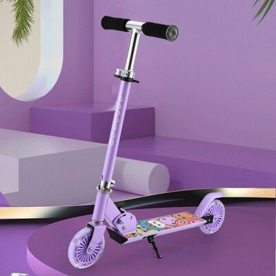 BOWAI Trottinette Pliable Enfant 3à 12 Ans -2 Roues PU LED Clignotantes-3 Hauteurs Ajustables-Charge 70kg-en Aluminium-Lavande Violet - Publicité BOWAI Trottinette Pliable Enfant 3à 12 Ans -2 Roues PU LED Clignotantes-3 Hauteurs Ajustables-Charge 70kg-en Aluminium-Lavande Violet - Publicité