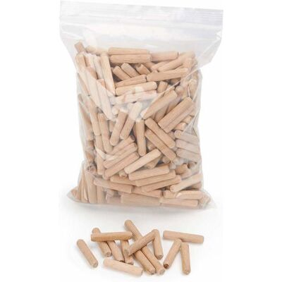 HANDEIU 300 pièces Chevilles en bois - Goujon en bois de hêtre massiv 6x40 mm - goujons de récif -Tourillons ein bois de hêtre 6x40 mm Beige - Publicité HANDEIU 300 pièces Chevilles en bois - Goujon en bois de hêtre massiv 6x40 mm - goujons de récif -Tourillons ein bois de hêtre 6x40 mm Beige - Publicité