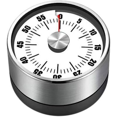 DMI Minuteur Mécanique de Cuisine 60 Minutes avec Aimant au Dos - Acier Inoxydable Rouge et Blanc Compte à Rebours Précis - Publicité DMI Minuteur Mécanique de Cuisine 60 Minutes avec Aimant au Dos - Acier Inoxydable Rouge et Blanc Compte à Rebours Précis - Publicité