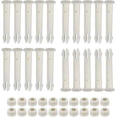 HANDEIU Lot de 20 goupilles de Joint de Piscine en Plastique et Joints en Caoutchouc pour piscines Hors Sol Intex de 33 à 61 cm Cadre - Publicité HANDEIU Lot de 20 goupilles de Joint de Piscine en Plastique et Joints en Caoutchouc pour piscines Hors Sol Intex de 33 à 61 cm Cadre - Publicité