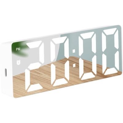 Réveil Numérique LED USB Blanc-1 BlancStandard 3 Modes Répétition Température Somnoler Réveil Lumiryn Blanc - Publicité Réveil Numérique LED USB Blanc-1 BlancStandard 3 Modes Répétition Température Somnoler Réveil Lumiryn Blanc - Publicité