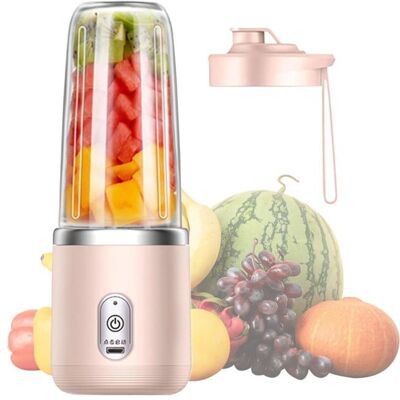 Blender portable sans fil léger 6 lames acier inoxydable rechargeable auto-nettoyant QIEDOVIEY Rose - Publicité Blender portable sans fil léger 6 lames acier inoxydable rechargeable auto-nettoyant QIEDOVIEY Rose - Publicité