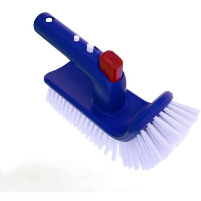 Brosse de nettoyage piscine angle AIMOONSA - poignée pivotante 90° poils nylon sans rayures Bleu - Publicité Brosse de nettoyage piscine angle AIMOONSA - poignée pivotante 90° poils nylon sans rayures Bleu - Publicité