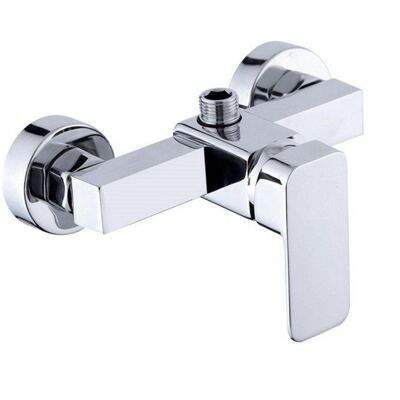 AIMOONSA Robinet de douche mural mitigeur chromé 150 mm - Laiton massif 1/2 entrée/sortie Gris - Publicité AIMOONSA Robinet de douche mural mitigeur chromé 150 mm - Laiton massif 1/2 entrée/sortie Gris - Publicité