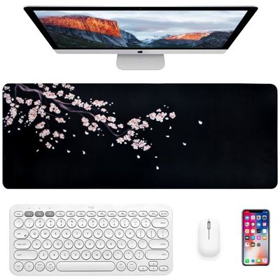 Tapis Souris Gaming Cerisier 80x30cm-1 Noir Rose800x300mm Antidérapant Bords Cousus Bureau Tapis Souris Lumiryn - Publicité Tapis Souris Gaming Cerisier 80x30cm-1 Noir Rose800x300mm Antidérapant Bords Cousus Bureau Tapis Souris Lumiryn - Publicité