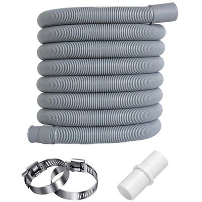 AIMOONSA Tuyau de vidange machine à laver 2 m – kit (2 colliers inox + support en U) bleu Bleu - Publicité AIMOONSA Tuyau de vidange machine à laver 2 m – kit (2 colliers inox + support en U) bleu Bleu - Publicité