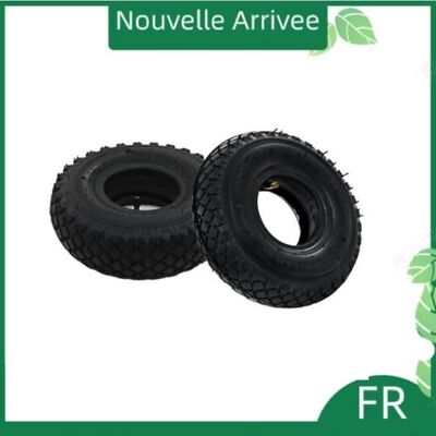 FAFEICY qinqimall© 2 pneus 2 chambres à air 3.00-4 (260 x 85 mm) pour roue de diable Noir - Publicité FAFEICY qinqimall© 2 pneus 2 chambres à air 3.00-4 (260 x 85 mm) pour roue de diable Noir - Publicité