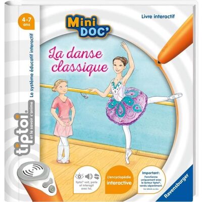 tiptoi® Livre interactif Mini Doc La danse classique 4 ans 13099021 Ravensburger Orange - Publicité tiptoi® Livre interactif Mini Doc La danse classique 4 ans 13099021 Ravensburger Orange - Publicité