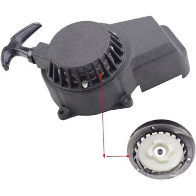 AIMOONSA Démarreur en Aluminium Pédales de démarrage et pièces Noir Facile À Tirer À Rivet Remplacement pour 47CC 49cc Engrenage 2 Temps Noir - Publicité AIMOONSA Démarreur en Aluminium Pédales de démarrage et pièces Noir Facile À Tirer À Rivet Remplacement pour 47CC 49cc Engrenage 2 Temps Noir - Publicité
