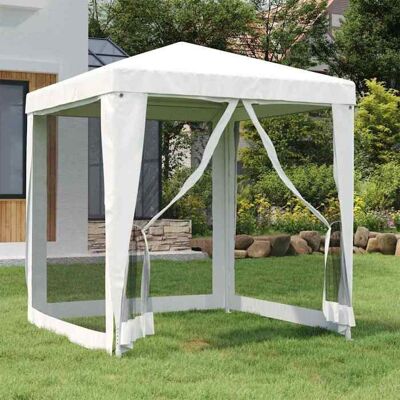 VIDAXL Promo détéTente de réception pliable et Imperméable 1 PC - SOLOMON - Barnum Extérieur - avec 4 parois latérales en maille 2x2m Bl Blanc - Publicité VIDAXL Promo détéTente de réception pliable et Imperméable 1 PC - SOLOMON - Barnum Extérieur - avec 4 parois latérales en maille 2x2m Bl Blanc - Publicité