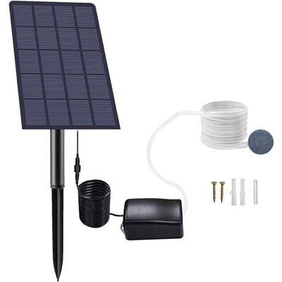 Pompe à oxygène solaire - AIMOONSA - 2.5W enfichable - 08 L/min - Faible bruit - Publicité Pompe à oxygène solaire - AIMOONSA - 2.5W enfichable - 08 L/min - Faible bruit - Publicité