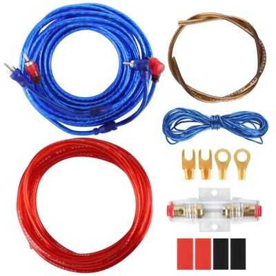 Kit câblage amplificateur voiture - 1 pièce 10GA 1500W 45m - Pour subwoofer puissance audio Corvina - Publicité Kit câblage amplificateur voiture - 1 pièce 10GA 1500W 45m - Pour subwoofer puissance audio Corvina - Publicité