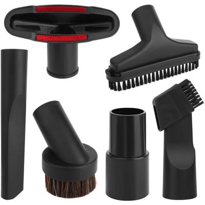 AIMOONSA Set 6 pièces accessoires aspirateur universel 32–35 mm – brosses crin 2-en-1 plate carré (rouge) Rouge - Publicité AIMOONSA Set 6 pièces accessoires aspirateur universel 32–35 mm – brosses crin 2-en-1 plate carré (rouge) Rouge - Publicité