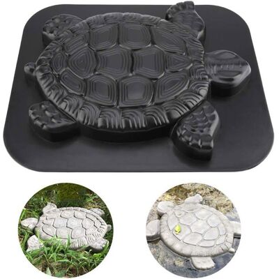 AIMOONSA Moule à pavés plastique réutilisable motif tortue - Dalles jardin/allée pour béton Noir - Publicité AIMOONSA Moule à pavés plastique réutilisable motif tortue - Dalles jardin/allée pour béton Noir - Publicité
