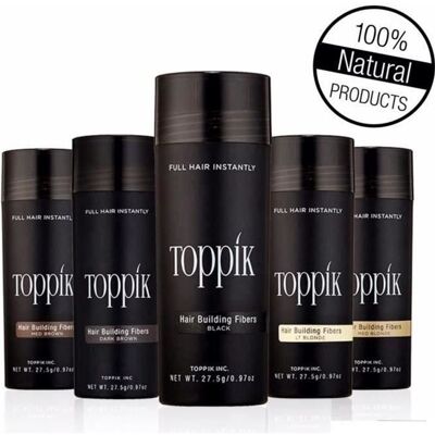 TOPPIK Poudre de cheveux densifiant kératine calvitie -275 g Châtain Clair MKK24 - Publicité TOPPIK Poudre de cheveux densifiant kératine calvitie -275 g Châtain Clair MKK24 - Publicité