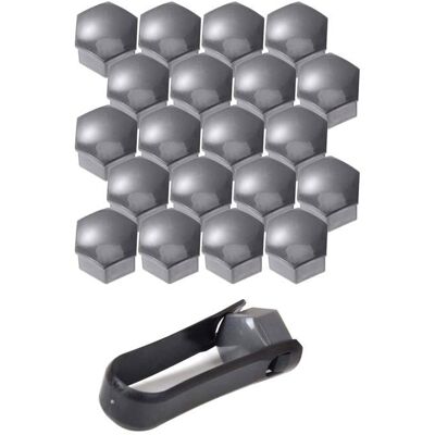 AIMOONSA Cache Ecrou 17 mm20 Pièces 17mm Boulon Ecrou CouvreCapuchons Protection Hexagonal pour écrous De Roue(Gris) - Publicité AIMOONSA Cache Ecrou 17 mm20 Pièces 17mm Boulon Ecrou CouvreCapuchons Protection Hexagonal pour écrous De Roue(Gris) - Publicité