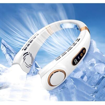 HANDEIU Ventilateur de Cou PortableVentilateur USB Silencieux Sans PalePetit Ventilateur Cou Batterie 4000mAh5Vitessespour - Publicité HANDEIU Ventilateur de Cou PortableVentilateur USB Silencieux Sans PalePetit Ventilateur Cou Batterie 4000mAh5Vitessespour - Publicité